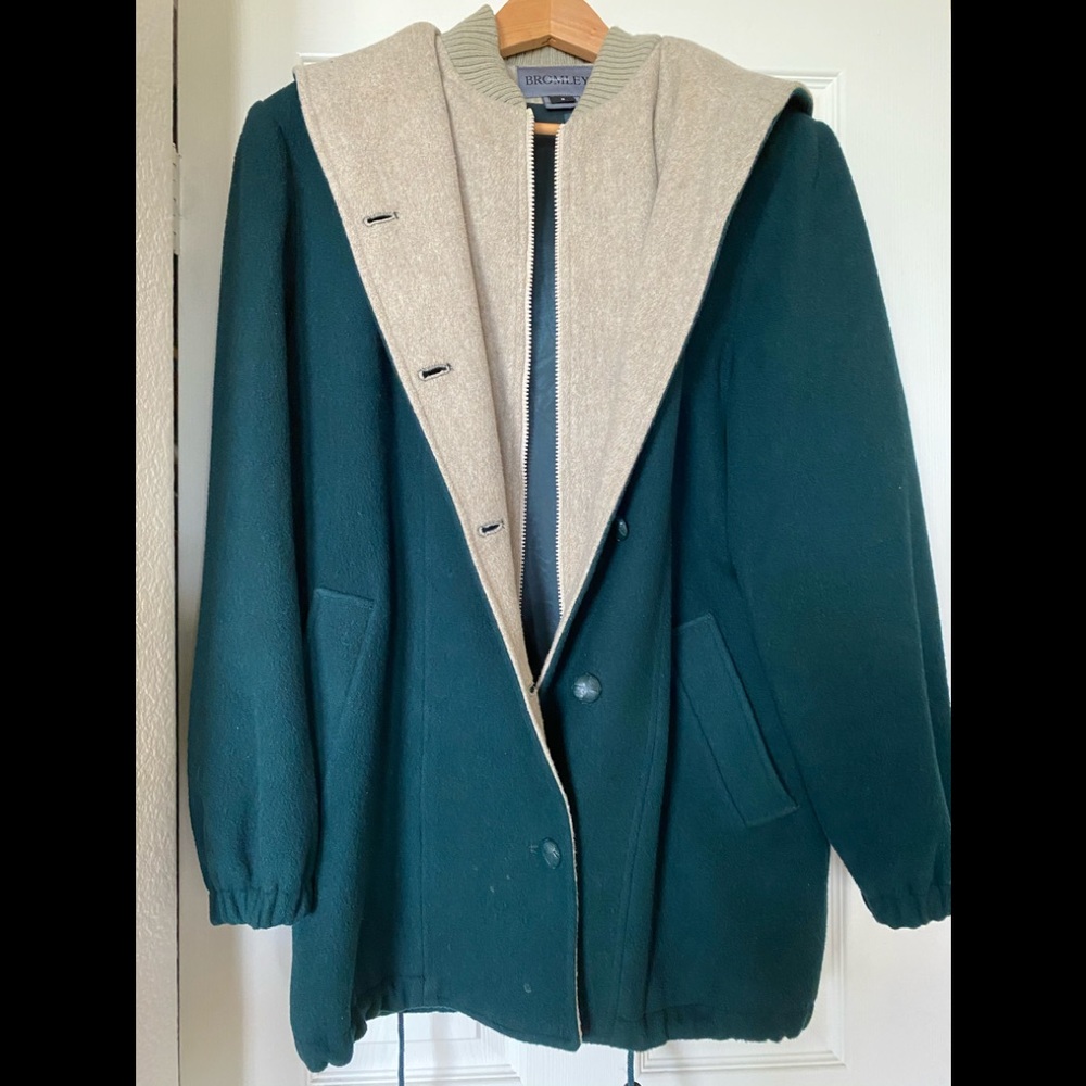 🦋BROMLEY COLLECTION WOOL COAT HOODED🦋